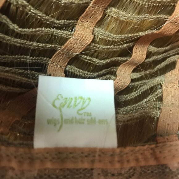 Long Blonde Synthetic Wig With Bangs By Envy Lightweight & Adjustable Cap - Picture 5 of 7